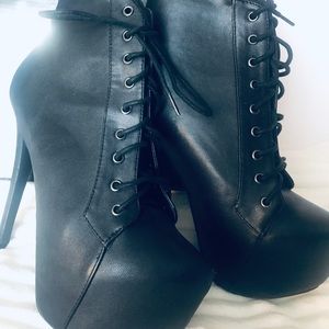 Black ankle boots